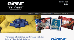 Desktop Screenshot of giantfabricprinting.com